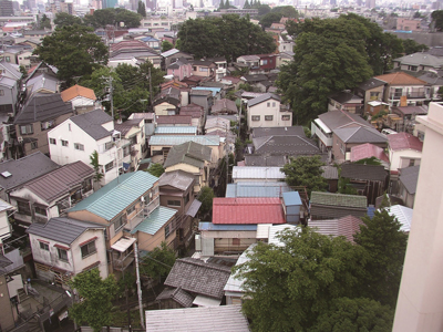 木造住宅密集地域の写真