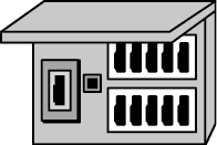 分電盤タイプのイラスト