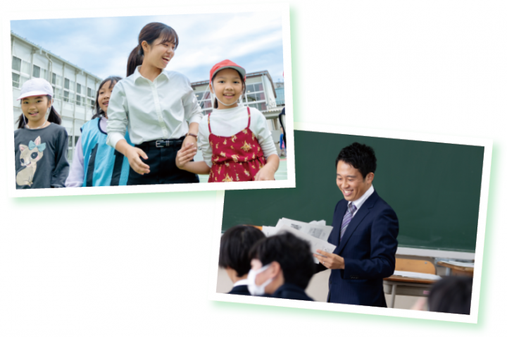 生徒と教員の画像