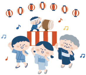 町会・自治会活動例のイラスト