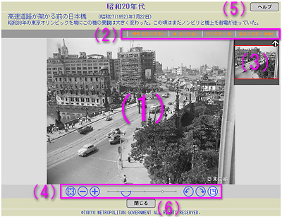 閲覧画像の説明図