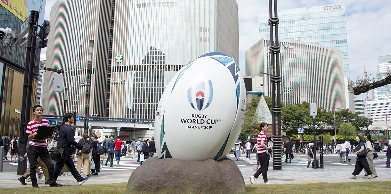 ラグビーワールドカップ2019公式試合球専用スタンド ラグビーワールドカップ2019公式試合球専用スタンド ラグビーワールド