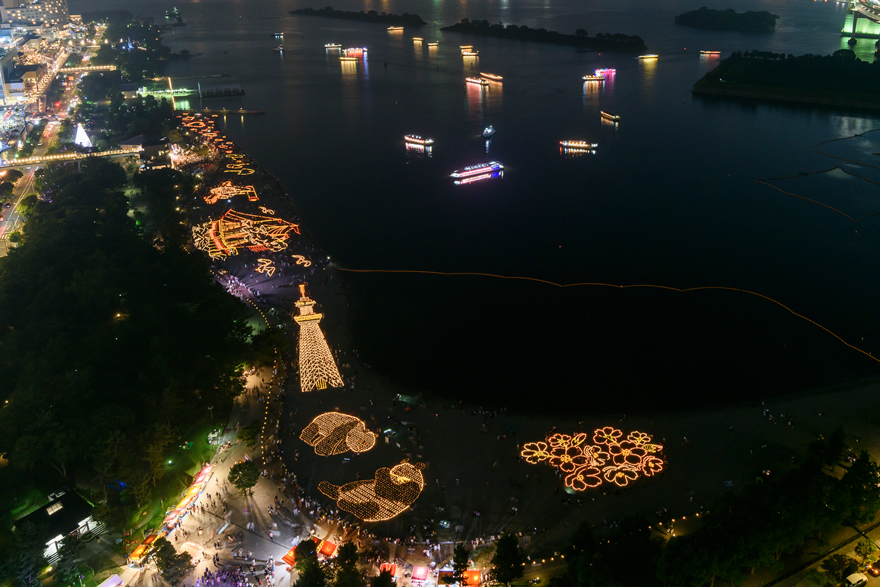 「海の灯まつり in お台場2018」の写真です