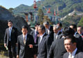 Governor Ishihara Visits Yamba Dam