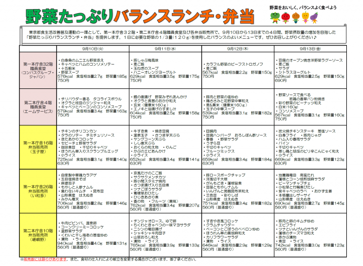 メニュー画像