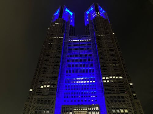 脳卒中月間ライトアップ
