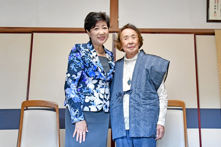 小池都知事と水口さん