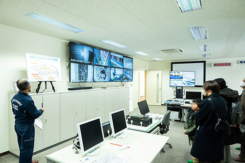 善福寺川取水施設の操作室