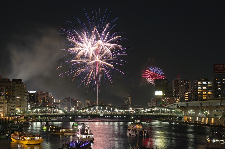 Photo 2: Fireworks at Sumida River Fireworks Festival