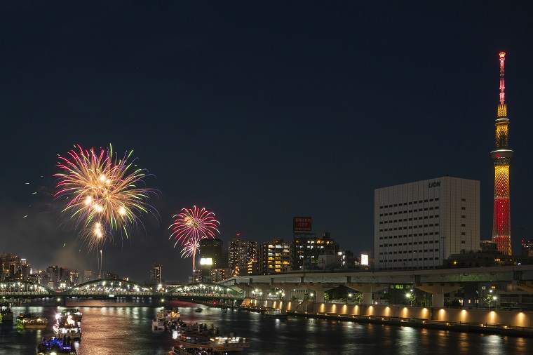 Photo 3: Fireworks at Sumida River Fireworks Festival
