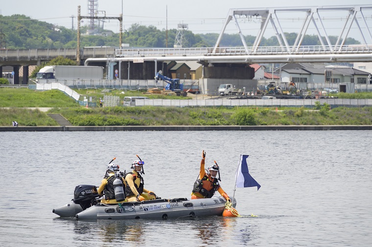 Photo: Buoy placing training