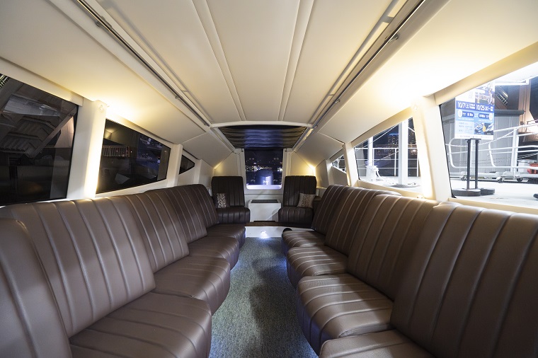Photo: Interior of a Limousine Boat