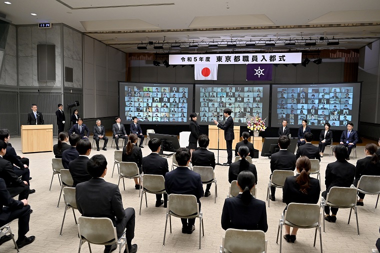 Photo: A scene from the entrance ceremony