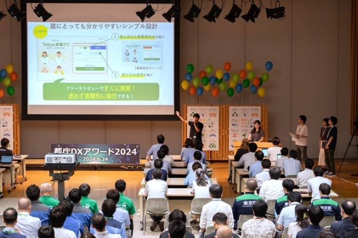 Photo: TMG employees from different bureaus making presentations on the use of digital technology
