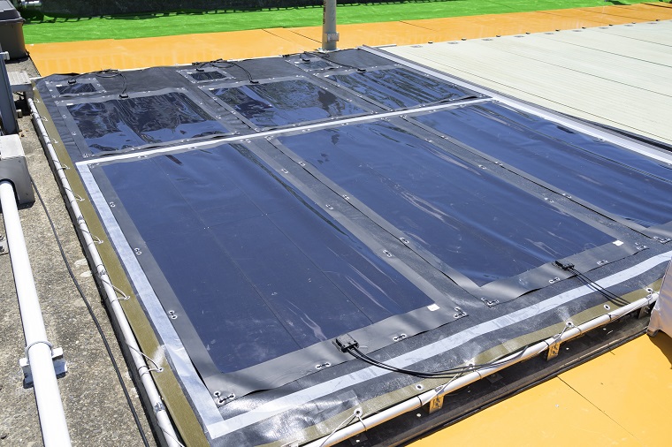 ペロブスカイト太陽電池が設置されているところの画像