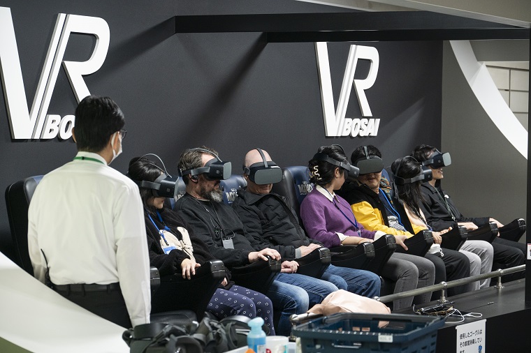 VR防災体験コーナーの写真