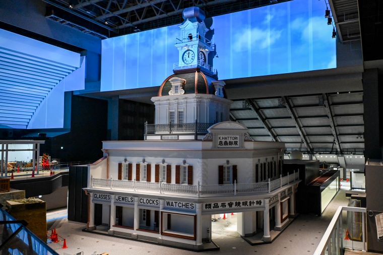 服部時計店の大型模型の写真